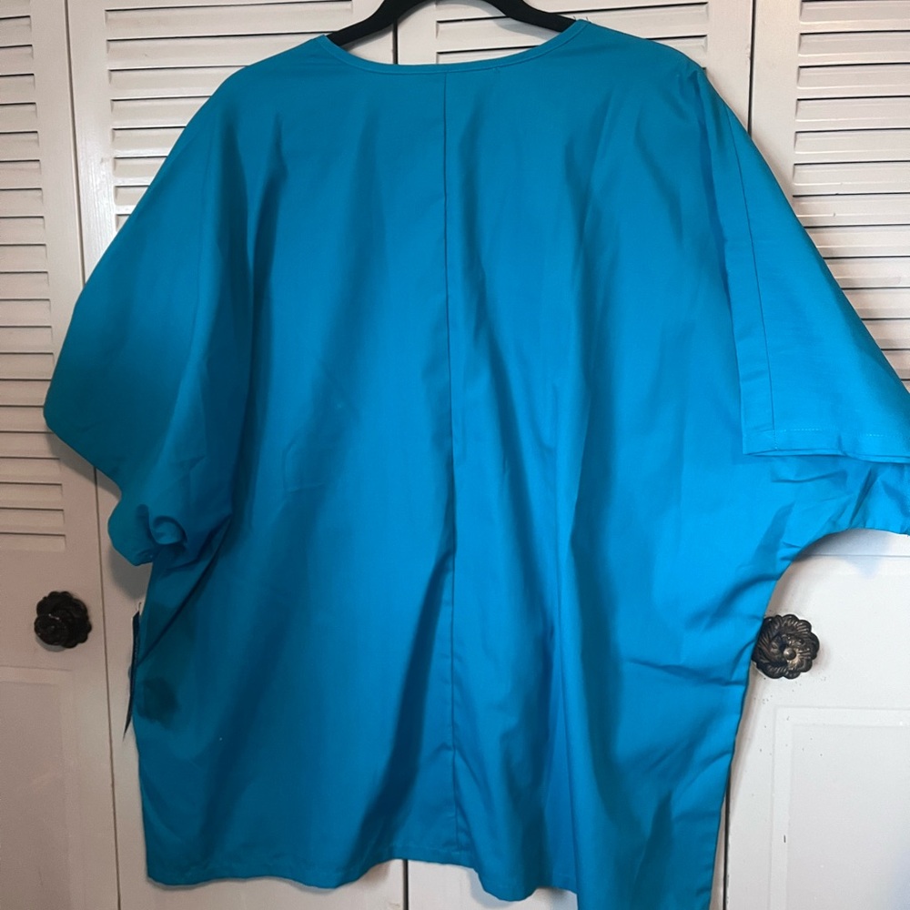 Cherokee Teal Workwear Scrub Top size 2xL  NEW WITH TAG - Picture 3 of 5